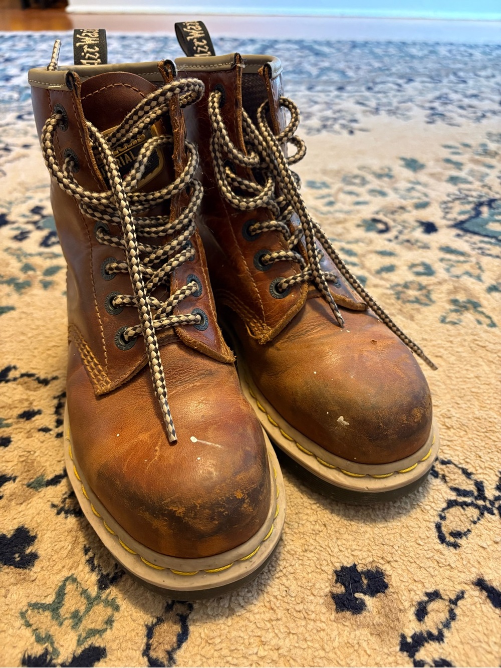 Dr. Martens Brown Leather Lace-Up Women's Boots